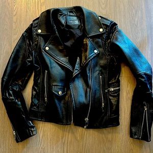 BLANKNYC Faux Leather Moto Jacket Size S